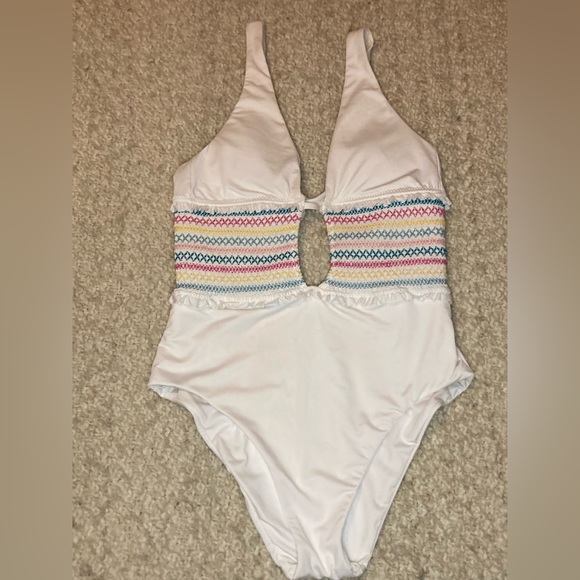 Isabella Rose Classy One Piece Swimsuit white size M - Picture 2 of 9